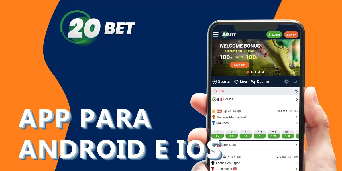 Como descarregar e instalar a aplicação móvel 20Bet