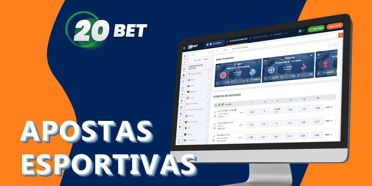 Apostar em eventos desportivos ao vivo no 20Bet