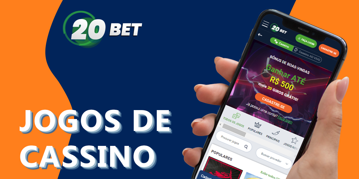 Características do casino online na aplicação móvel 20bet no Brasil