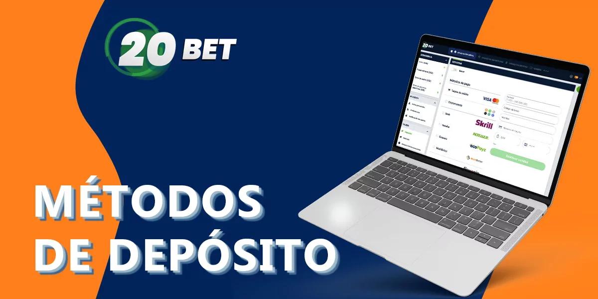 Montantes e métodos de depósito disponíveis no 20bet